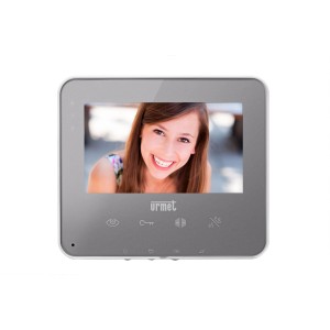 Display a colori grigio t.b.t. per citofono dal design moderno.