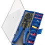 Set pinza a crimpare LUX Classic con pinza e 100 capicorda in valigetta.
