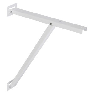 Mensola bianca OBI Pontos per tetto spiovente, 300x380 mm, per montare ripiani in tetti spioventi.