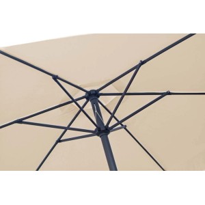 Ombrellone da giardino palo centrale Garden Friend Quadro 3x3 m ecrù