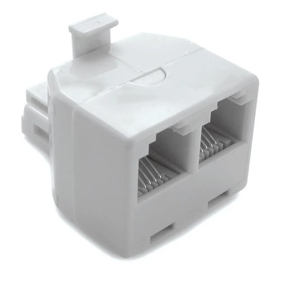 Adattatore telefonico RJ11 1 maschio / 2 femmine