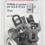 Fischer Tasselli fascette stringitubo, acciaio, 10 mm, 15 pezzi, per fissaggio tubi.