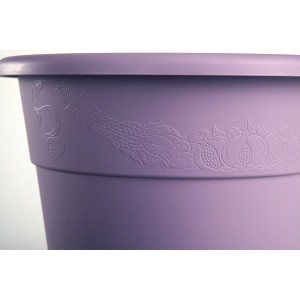 Vaso per piante lilla con motivo in rilievo, categoria: Vasi per piante.