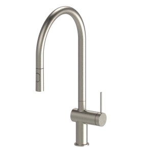 Lavabo bocca alta Vermont con doccino estraibile 2 getti acciaio