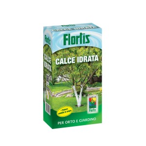 Confezione di calce idrata Florlis per orto e giardino.