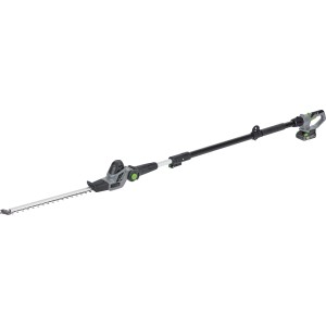 Set LUX-TOOLS 2in1 tagliasiepi telescopico a batteria e motosega con batteria, esteso.