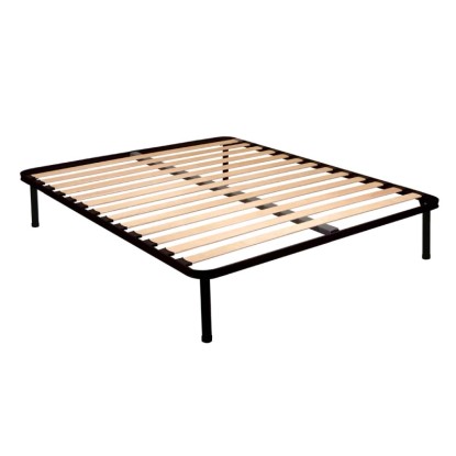 Rete letto matrimoniale Reti Gritti 13 doghe 160x190 cm nero