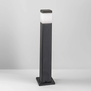 Paletto LED da esterno Intec Focus quadrato nero h 77,5 cm