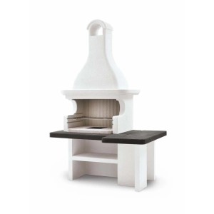 Barbecue a carbonella Palazzetti Mauritius griglia 76x40 cm in cemento