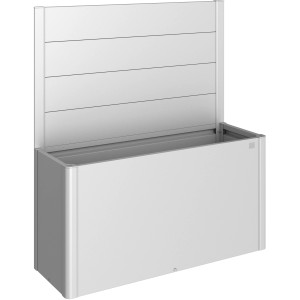 Biohort Belvedere paravento per fioriera in argento metallizzato, accessorio per aiuole rialzate.