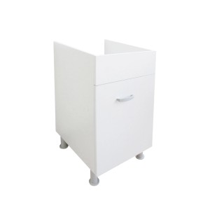 Mobile sottolavabo bianco (Lavatoi) con maniglia e piedini.