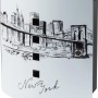 Burg-Wächter Cassetta portachiavi 6204/10 Acciaio inox Skyline NY con motivo New York.