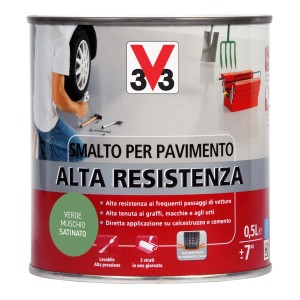 Barattolo di pittura per pavimenti t.b.t., alta resistenza.