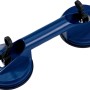 Sollevatore a ventosa blu LUX Classic a 2 tazze con maniglia per sollevare piastrelle e pannelli fino a 60 kg.