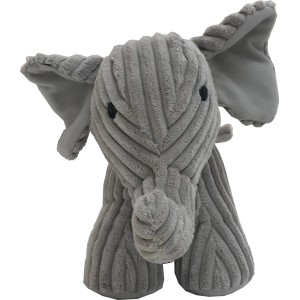 Fermaporta elefante grigio in velluto a coste, t.b.t.