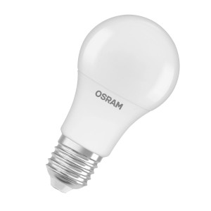 Lampadina LED Osram E27, 8.5W, forma a bulbo, set da 3. Lampadina LED bianca con attacco E27.