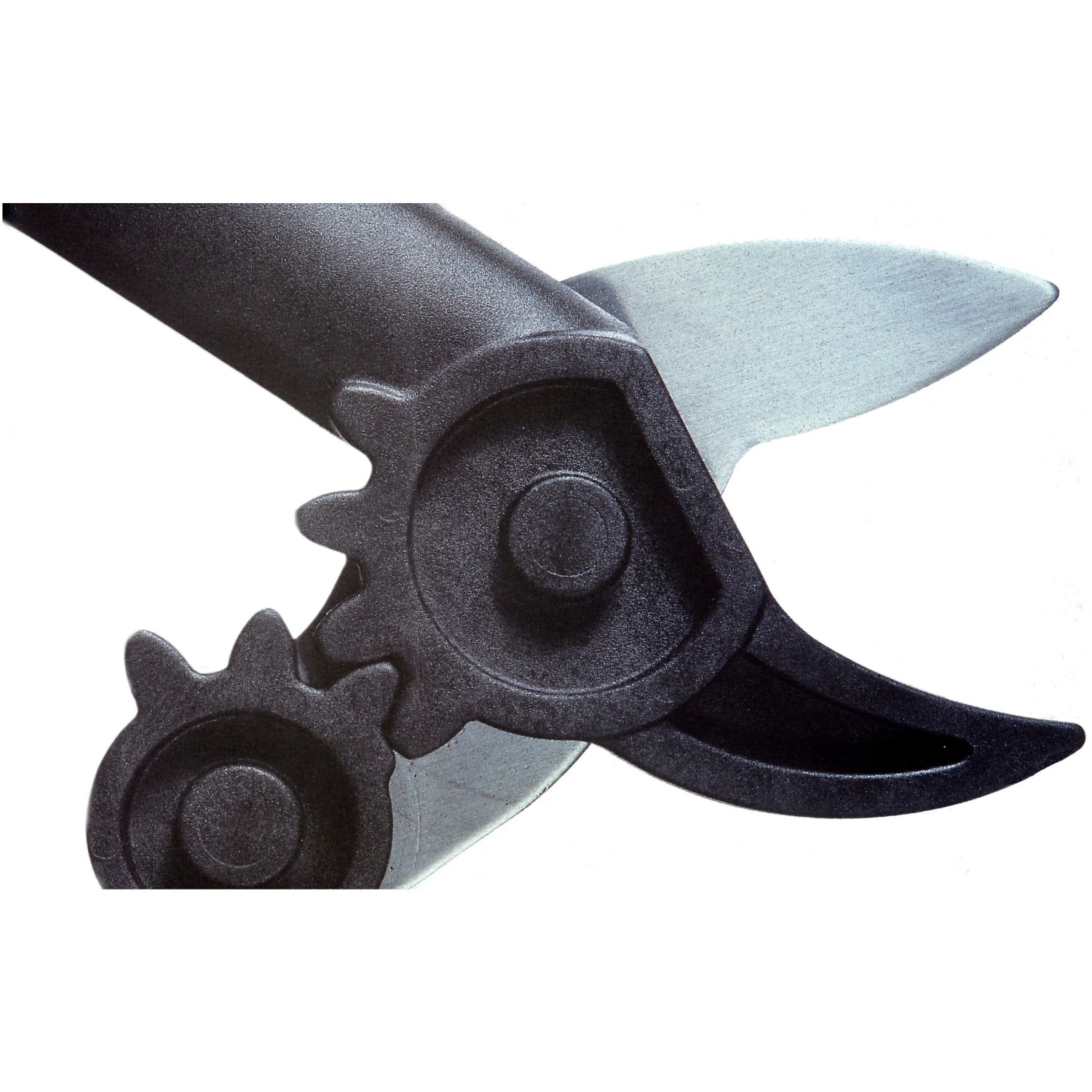 Fiskars Cesoia a incudine PowerGear L31, dettaglio della testa di taglio.