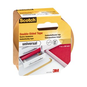 Nastro biadesivo Scotch Universal, 7m x 50mm, per applicazioni versatili.