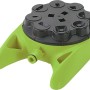 Irrigatore di superficie t.b.t. verde con testa nera per irrigazione giardino.