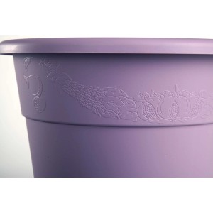 Vaso per piante lilla con motivo in rilievo, categoria: Vasi per piante.