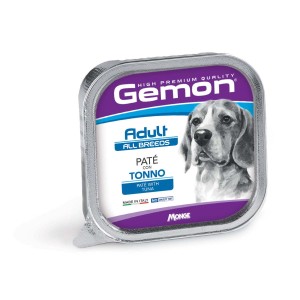 Gemon Adult cibo umido per cani Paté con tonno, tutte le razze.