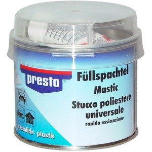 Presto Stucco riempitivo 250g per riparazioni auto.