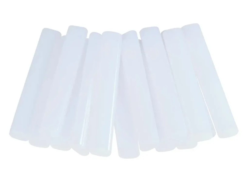 IDEA HOME 50 Pezzi Stick Colla a Caldo 7x100 mm – Bastoncini Trasparenti Universali per Pistola