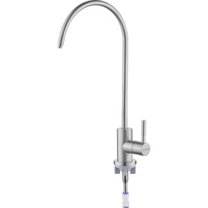 Rubinetto acqua filtrata acciaio inox girevole Idrostile 155 mm acciaio spazz