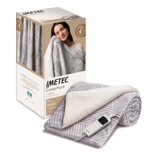 Plaid elettrico IMETEC adapto ADAPTO plus grigio e bianco 160x120 cm