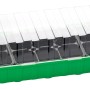 Serra da interno con 18 vasetti, vassoio verde, coperchio trasparente. Ideale per la propagazione delle piante.