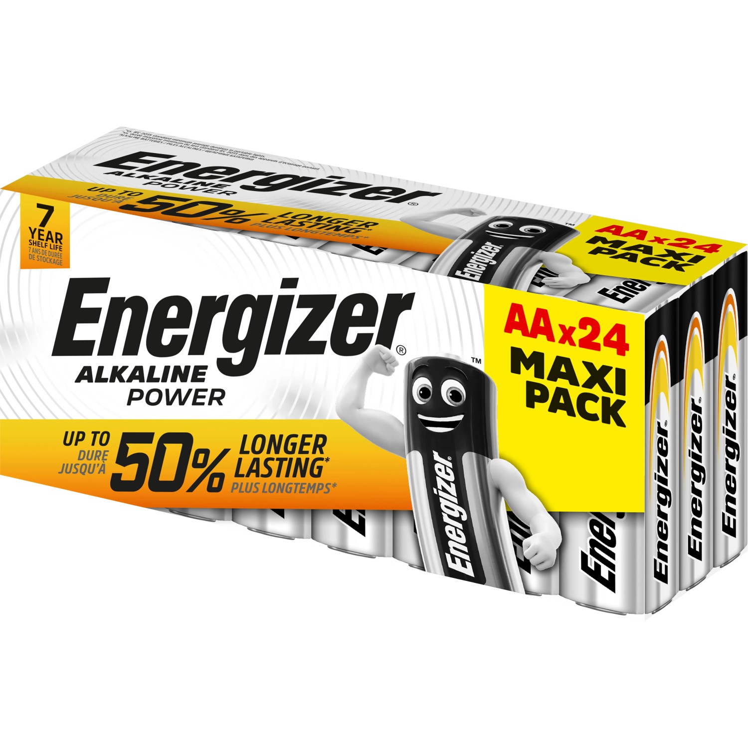 Batterie Energizer Alkaline Power AA, confezione da 24. Batterie stilo per dispositivi di uso quotidiano.