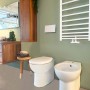 WC e bidet a terra bianchi t.b.t. in bagno.