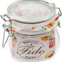 Barattolo quadrato Bormioli Rocco Fido con chiusura a filo, 560 ml, per la conservazione degli alimenti.