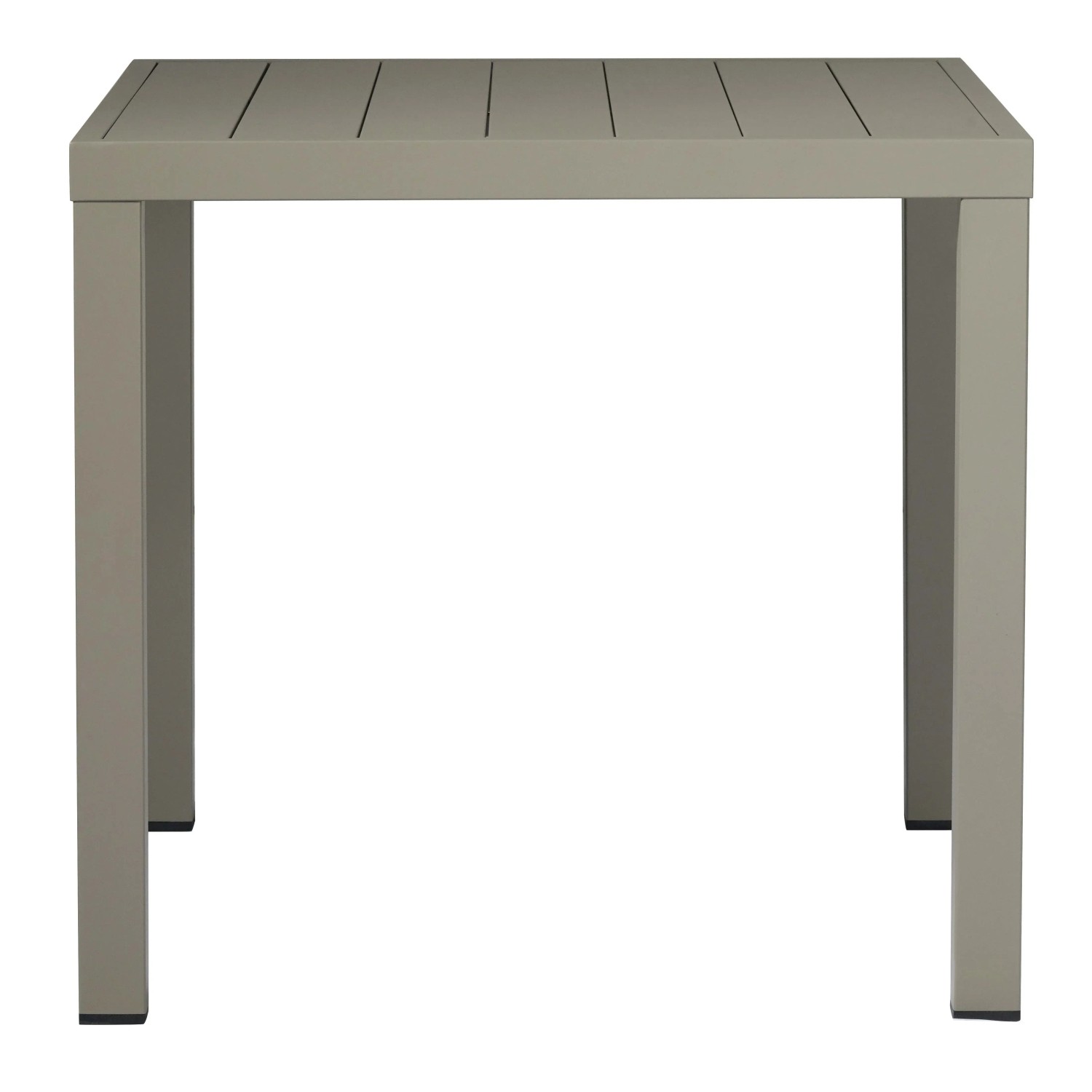 Tavolo da giardino quadrato color tortora. Ideale per patio e balcone.