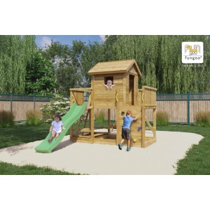 Gioco da giardino Mars con scivolo e altalene 558 x 301 x H275 cm