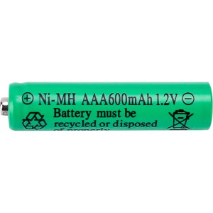 Batteria ricaricabile Globo AAA, 600mAh, per luci solari.