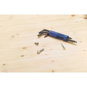 LUX 12-in-1 Porta utensili multipli Classic con cacciaviti e chiavi a brugola.