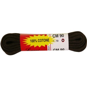 Lacci marroni in cotone, lunghezza 90 cm, per scarpe da lavoro.