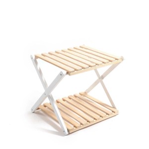 Armadio 2 ripiani in legno 40x33xh.34 cm legno chiaro