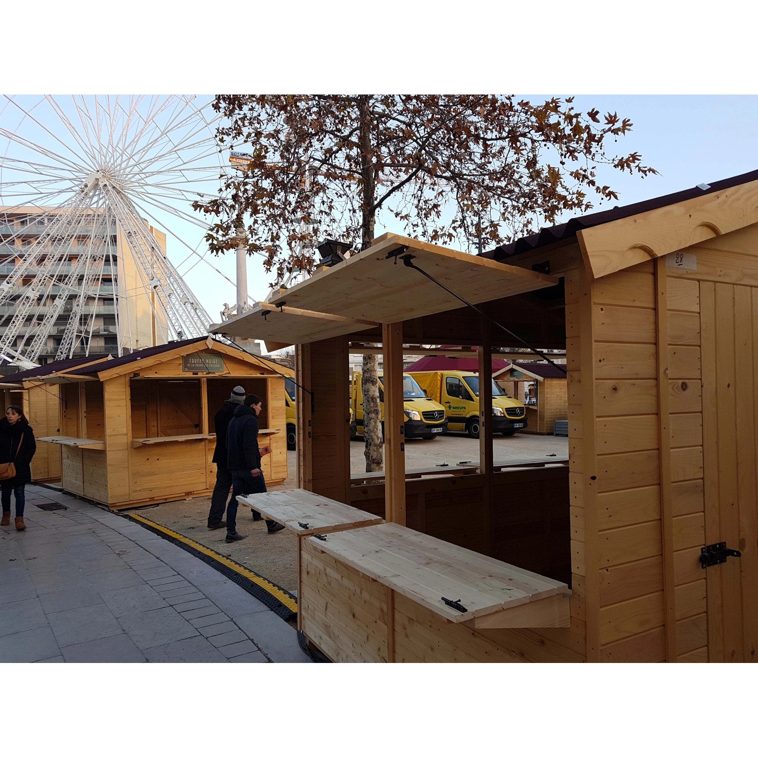 Chiosco in legno a pannelli sp 20 mm H240xL375xP274 cm_6