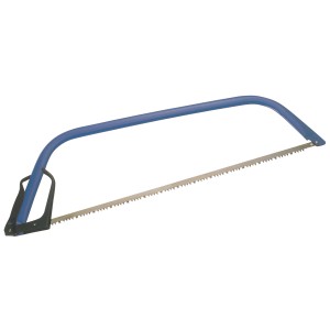 Seghetto per legno LUX 530 mm Comfort con telaio blu e lama in metallo.