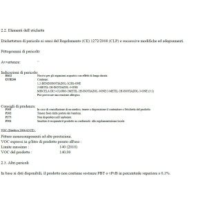 Scheda di sicurezza per fondo antiruggine t.b.t.: Avvertenze di pericolo, precauzioni, informazioni VOC.