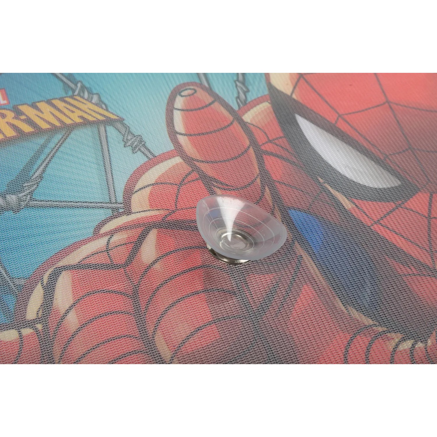 Accessorio interno auto t.b.t. con design Spiderman e ventosa.