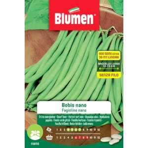 Confezione di semi 'Bobis nano' di fagiolini nani, ideale per l'orto.