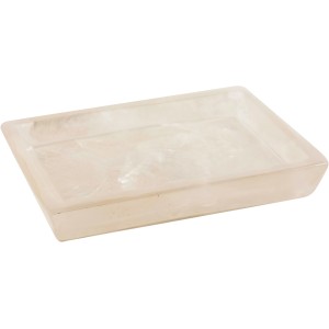 Portasapone rettangolare t.b.t. effetto marmo per il bagno.