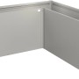 Biohort aiuola rialzata Belvedere Maxi, misura L200, grigio quarzo metallizzato, per giardino e balcone.