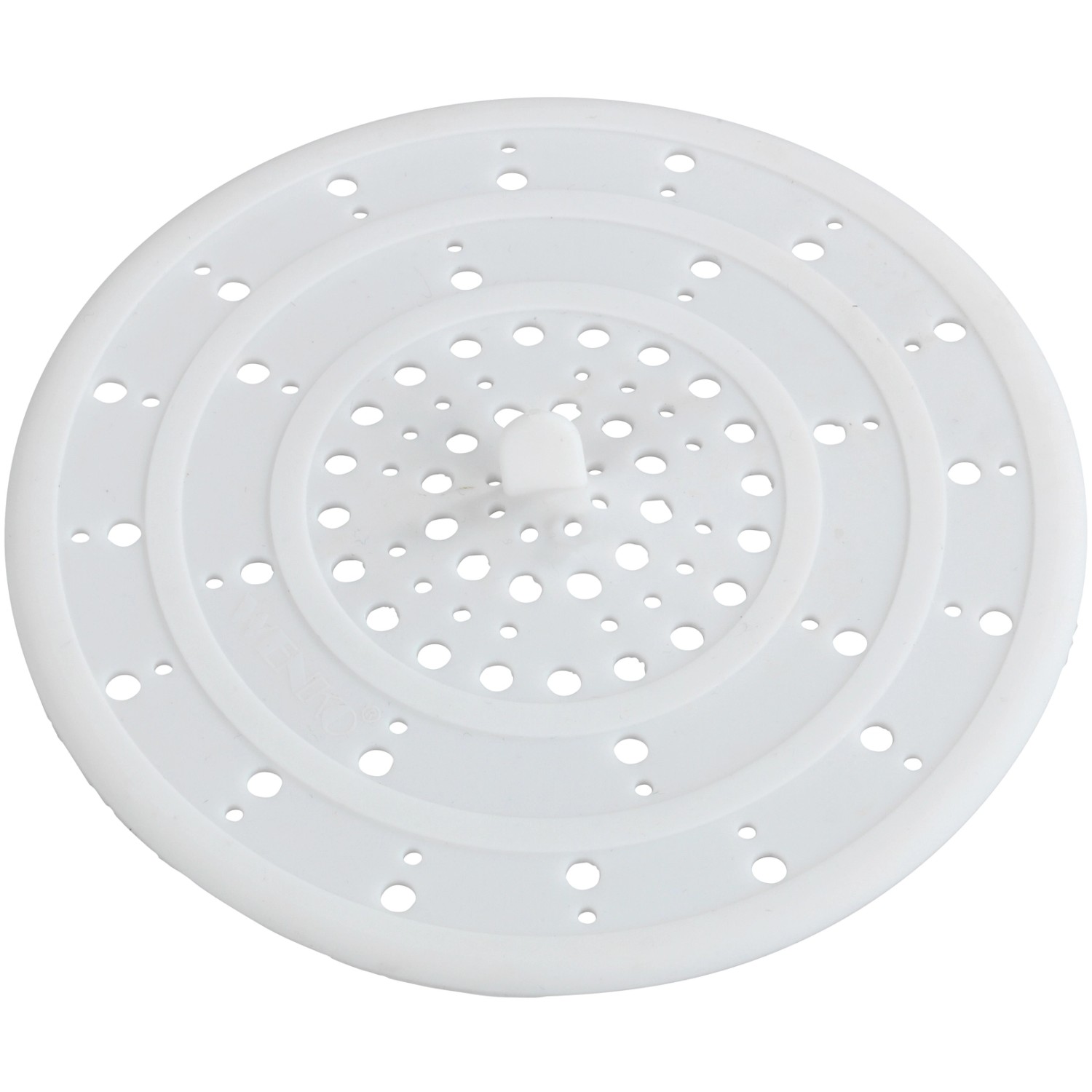 Filtro di scarico Wenko bianco in silicone per cucina e bagno.