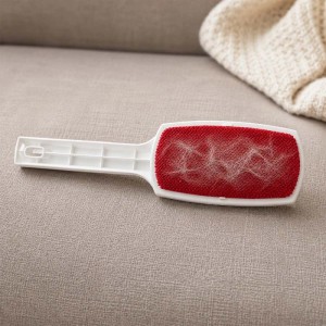 Spazzola levapelucchi velluto girevole 235x60x45 mm bianco rosso