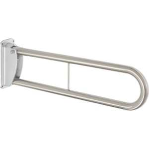 Maniglione bagno pieghevole multifunzione Idrostile 76 cm acciaio lucido