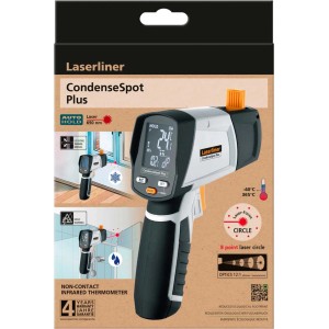 Termometro a infrarossi Laserliner CondenseSpot Plus per misurazioni senza contatto.